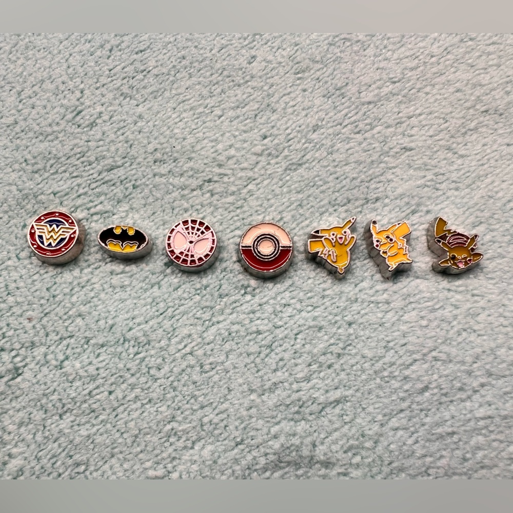 Floating Locket Necklace and Bracelet Charms